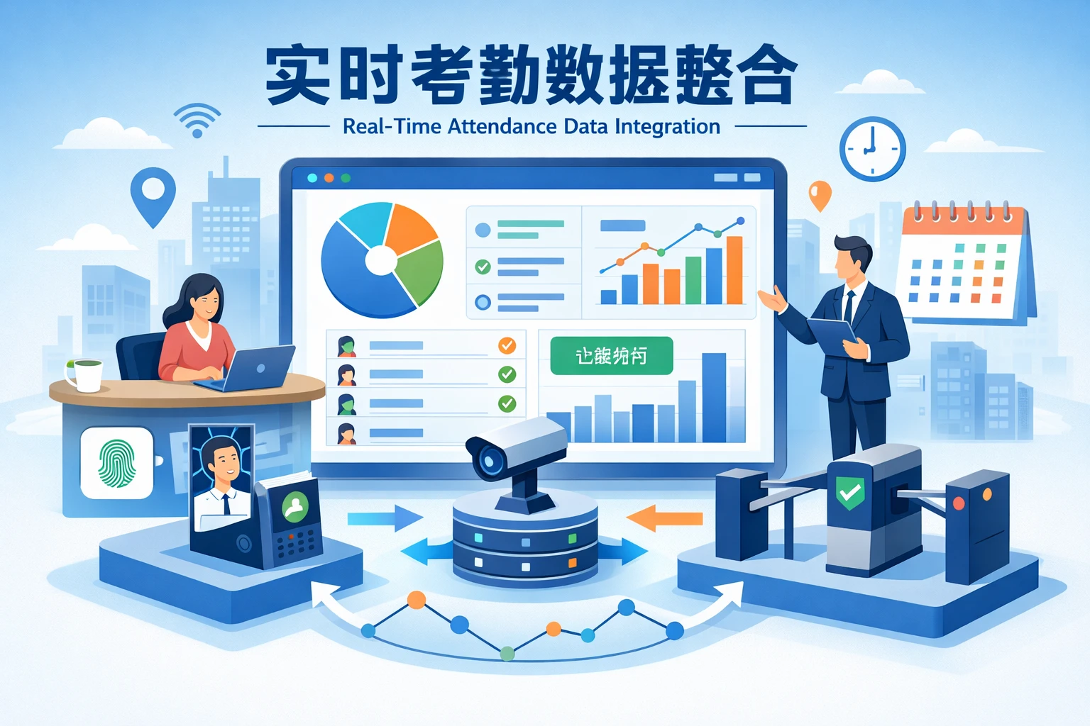 实时考勤数据整合