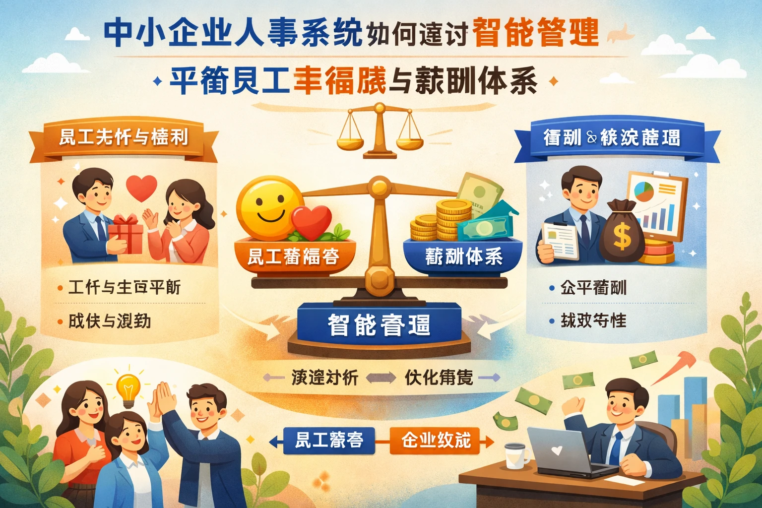 中小企业人事系统如何通过智能管理平衡员工幸福感与薪酬体系