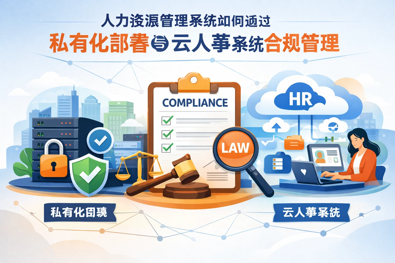 人力资源管理系统如何通过私有化部署与云人事系统优化企业合规管理