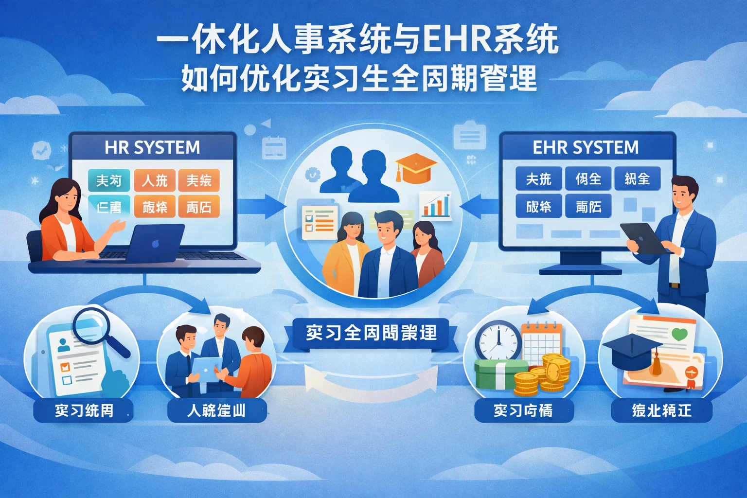 一体化人事系统与EHR系统如何优化实习生全周期管理