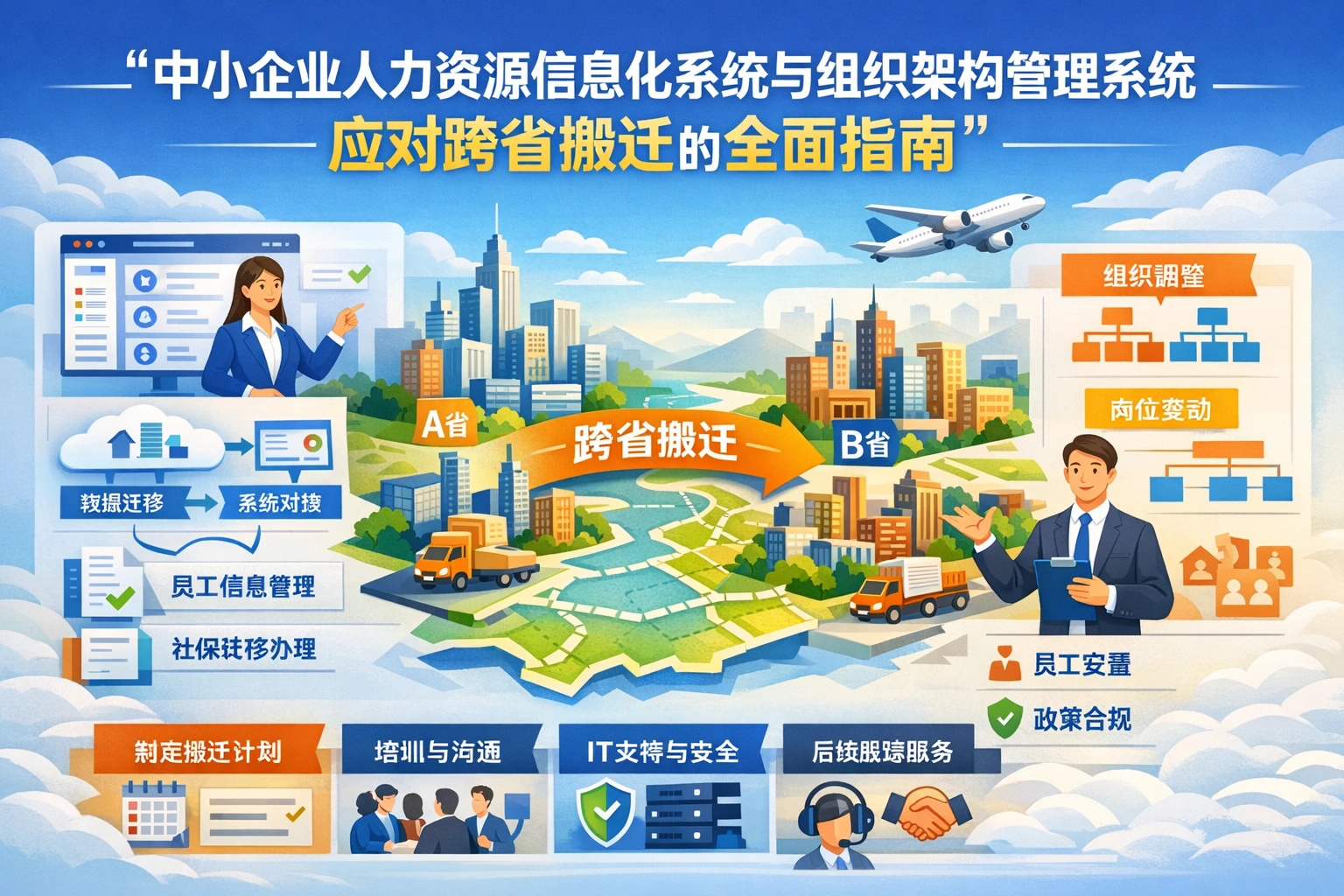 中小企业人力资源信息化系统与组织架构管理系统应对跨省搬迁的全面指南