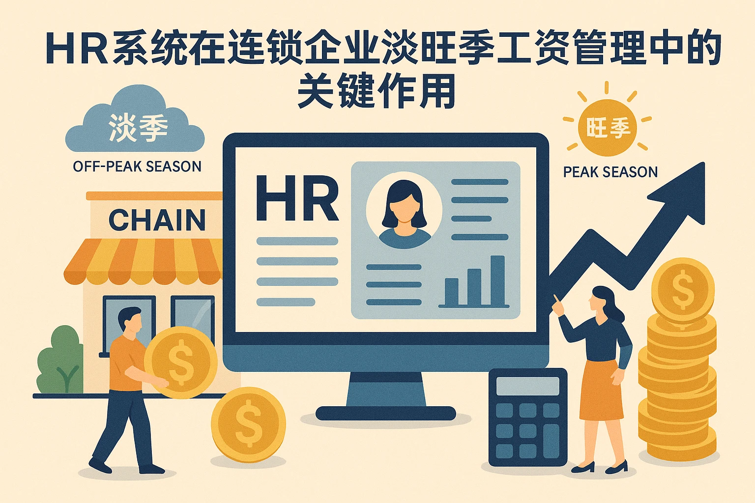 HR系统在连锁企业淡旺季工资管理中的关键作用