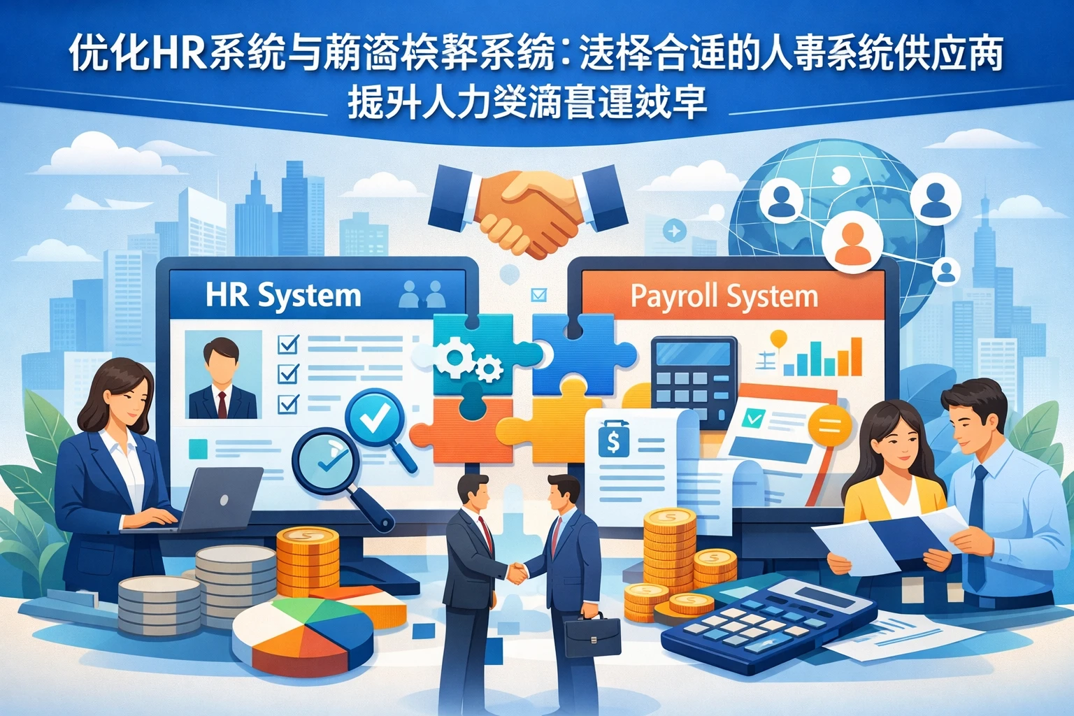 优化HR系统与薪资核算系统：选择合适的人事系统供应商提升人力资源管理效率