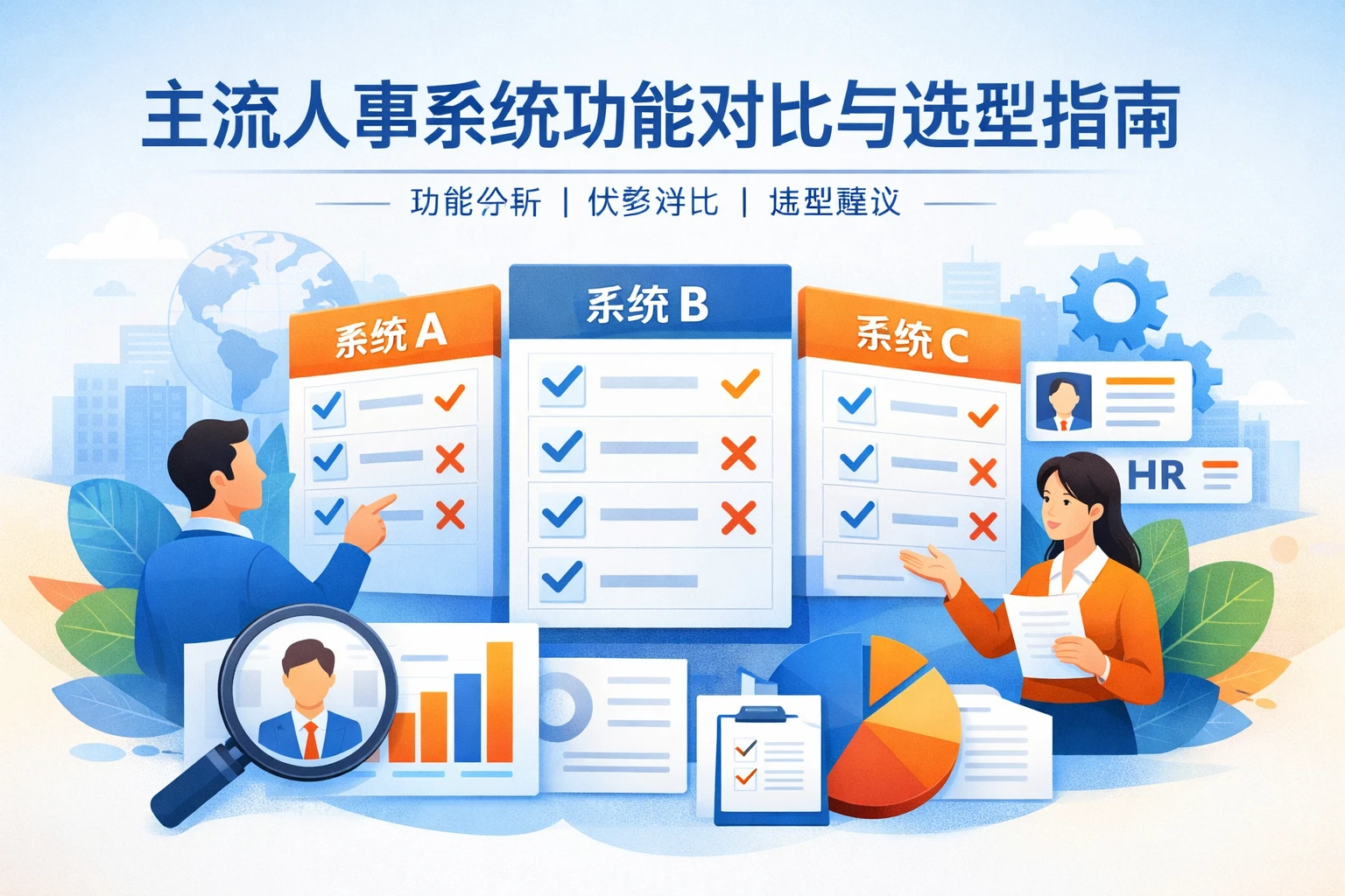 主流人事系统功能对比与选型指南