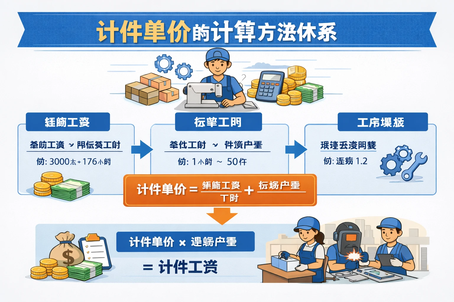 计件单价的计算方法体系