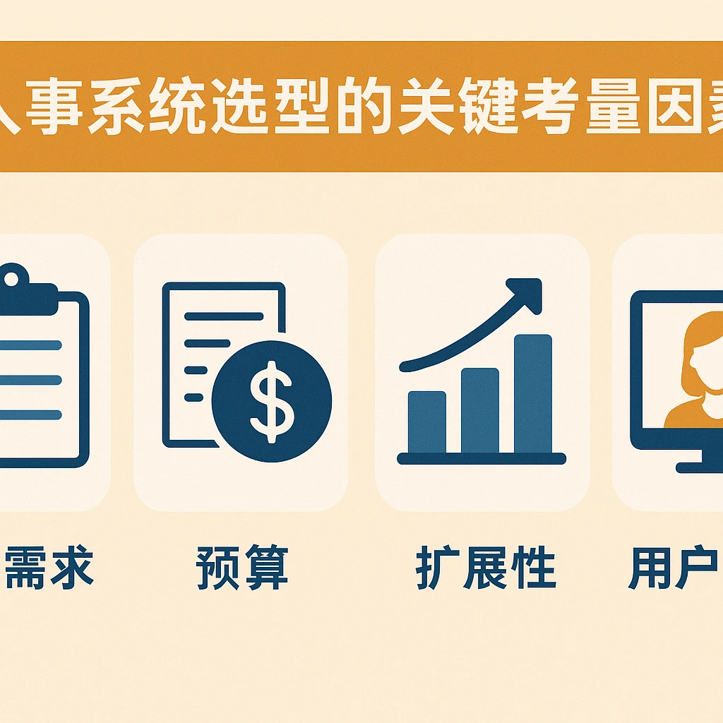 人事系统选型的关键考量因素