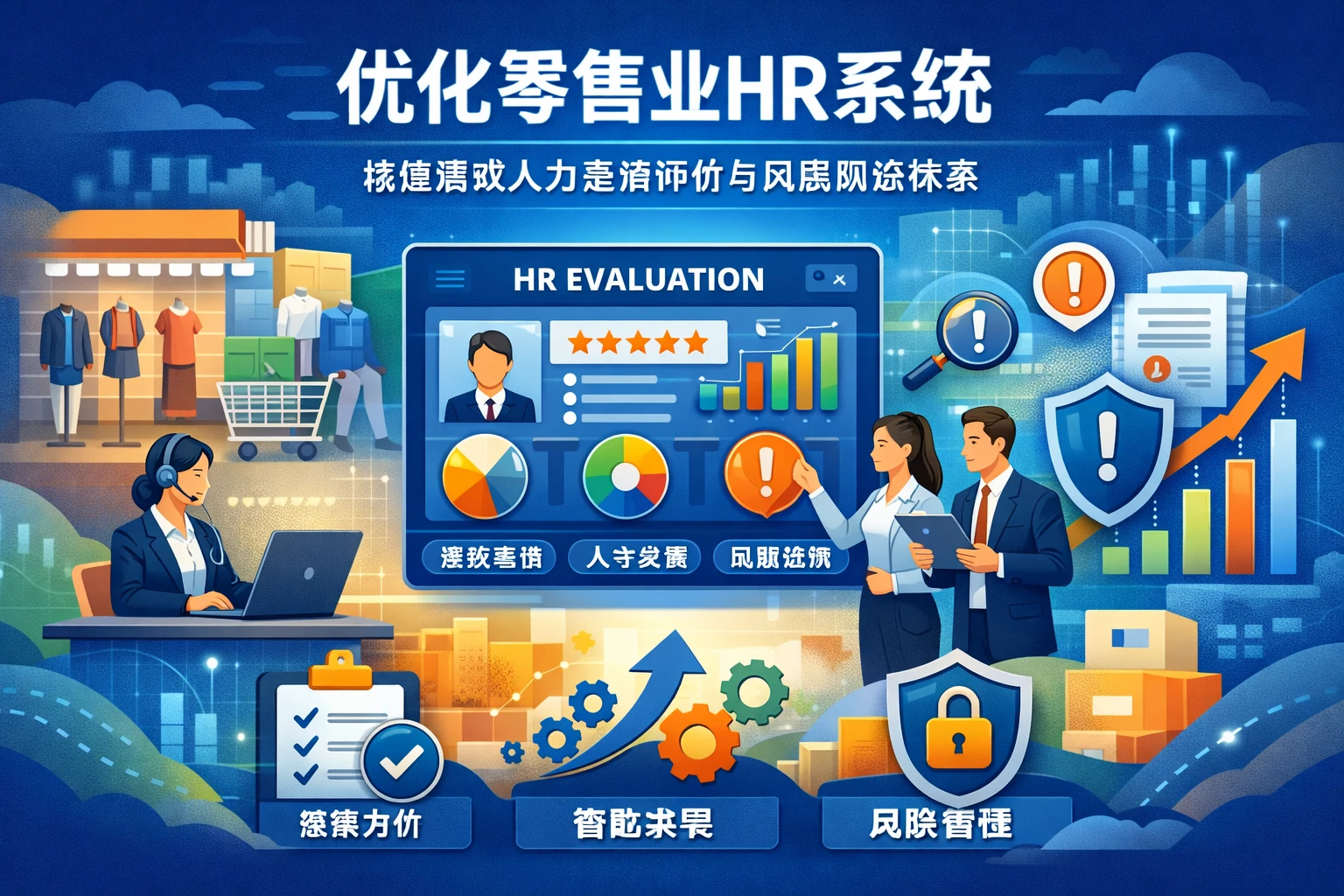 优化零售业HR系统：构建高效人力资源评价与风险防控体系