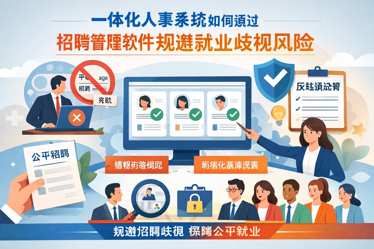 一体化人事系统如何通过招聘管理软件规避就业歧视风险