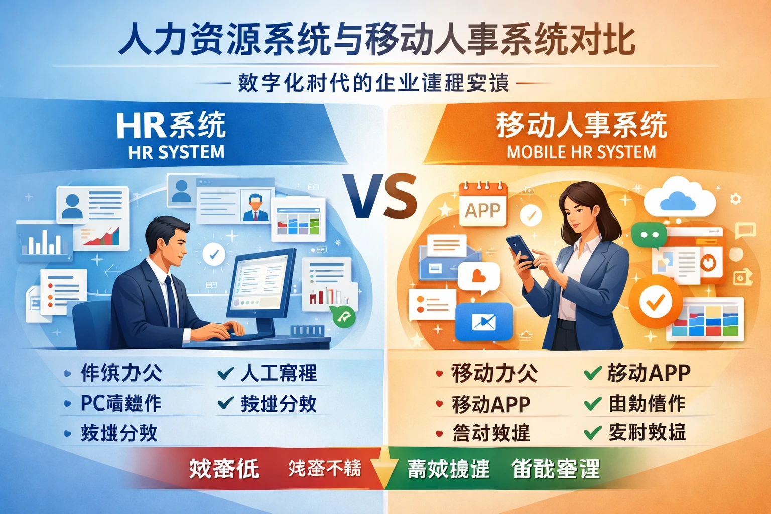 人力资源系统与移动人事系统对比：数字化时代的企业管理变革