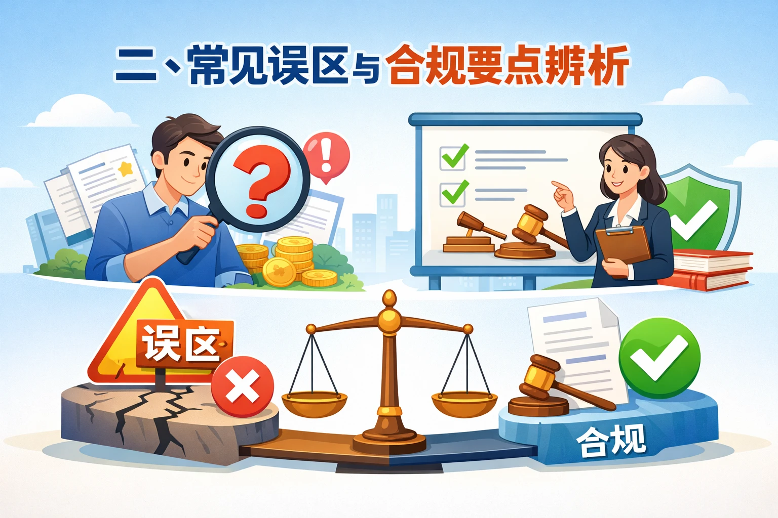 二、常见误区与合规要点辨析