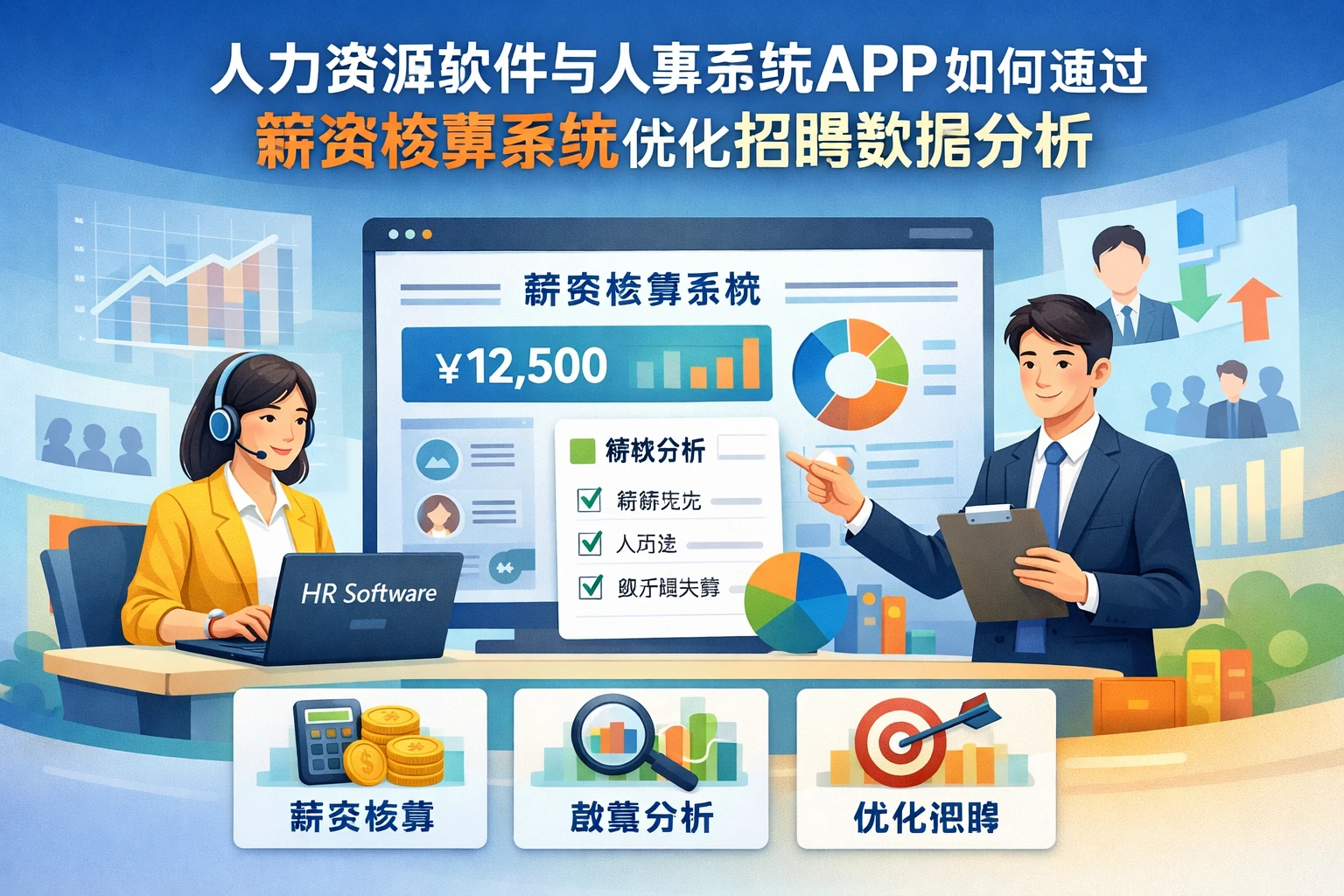 人力资源软件与人事系统APP如何通过薪资核算系统优化招聘数据分析