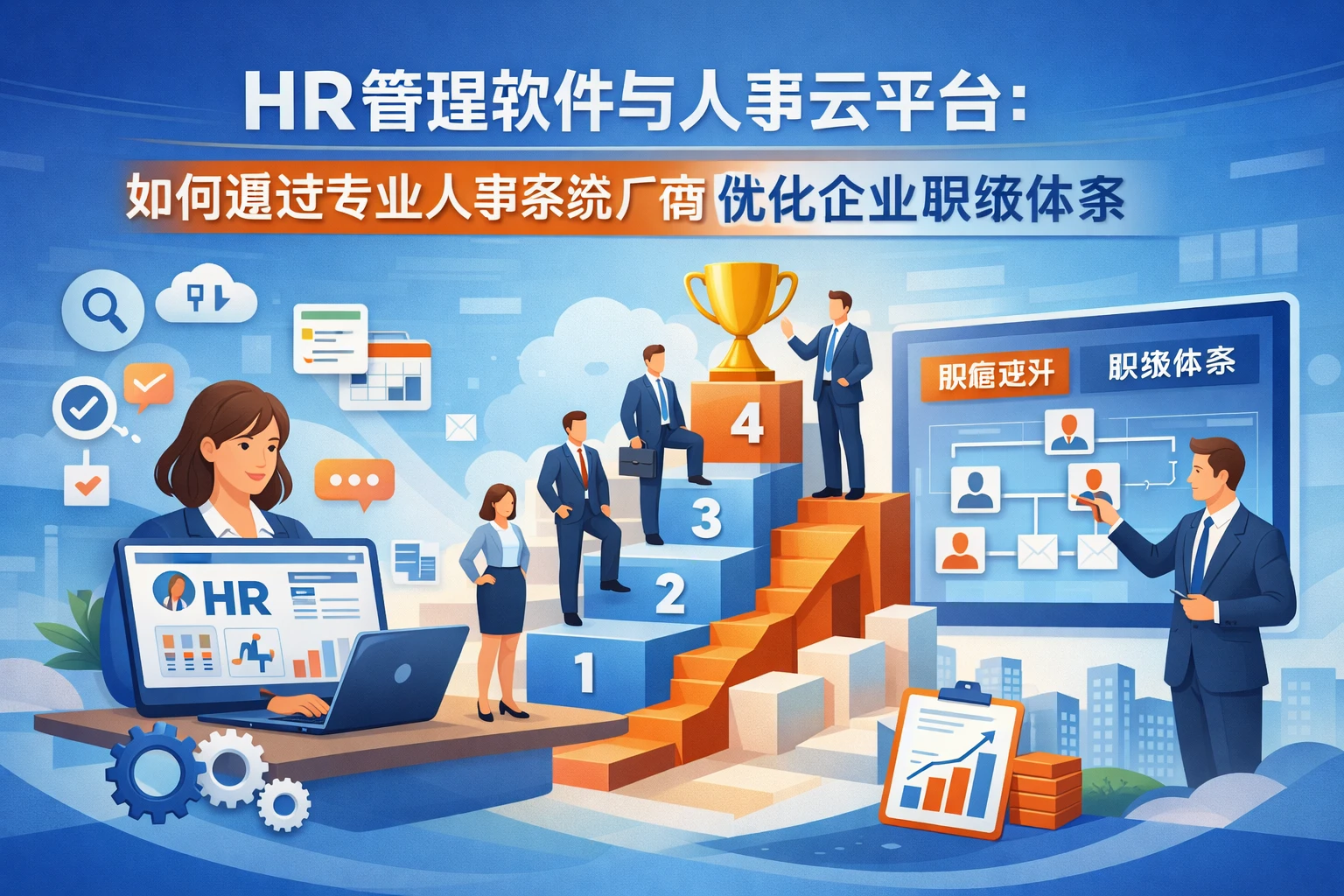 HR管理软件与人事云平台：如何通过专业人事系统厂商优化企业职级体系