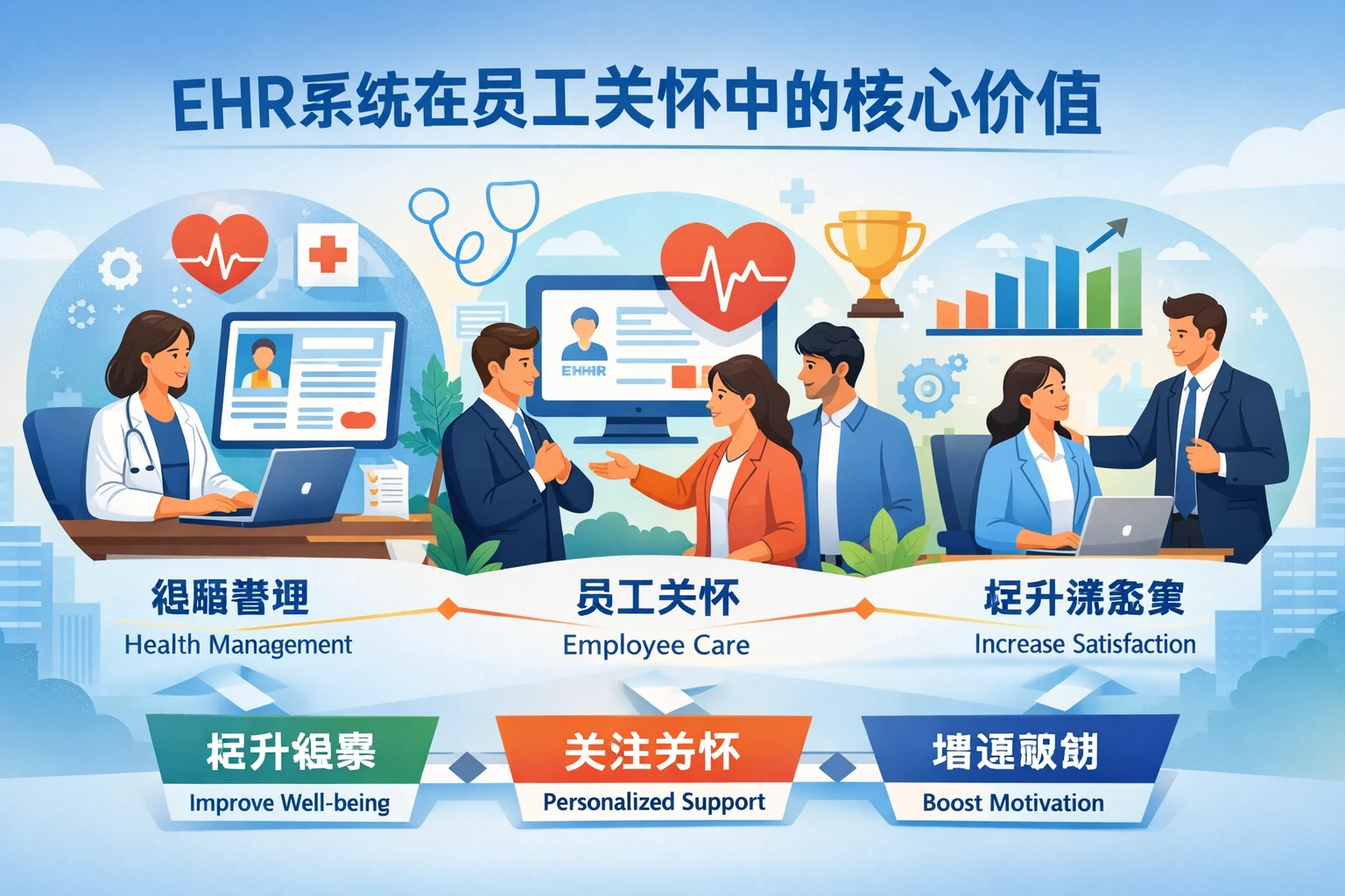 EHR系统在员工关怀中的核心价值