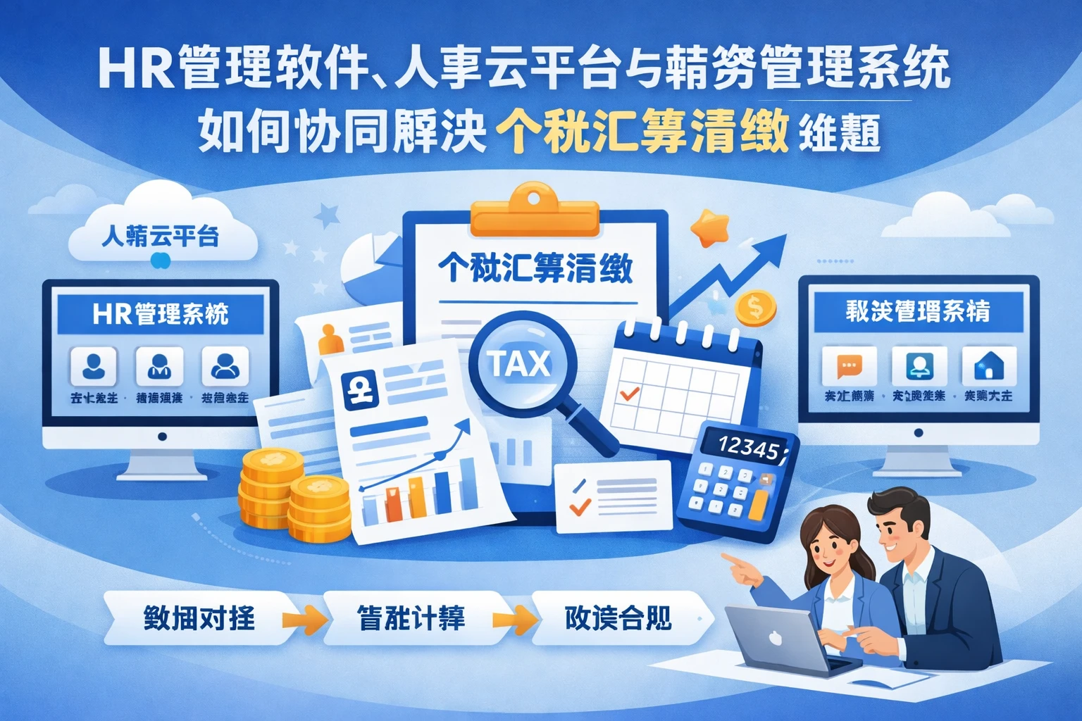 HR管理软件、人事云平台与薪资管理系统如何协同解决个税汇算清缴难题