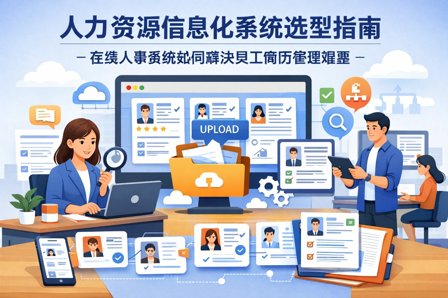 人力资源信息化系统选型指南：在线人事系统如何解决员工简历管理难题