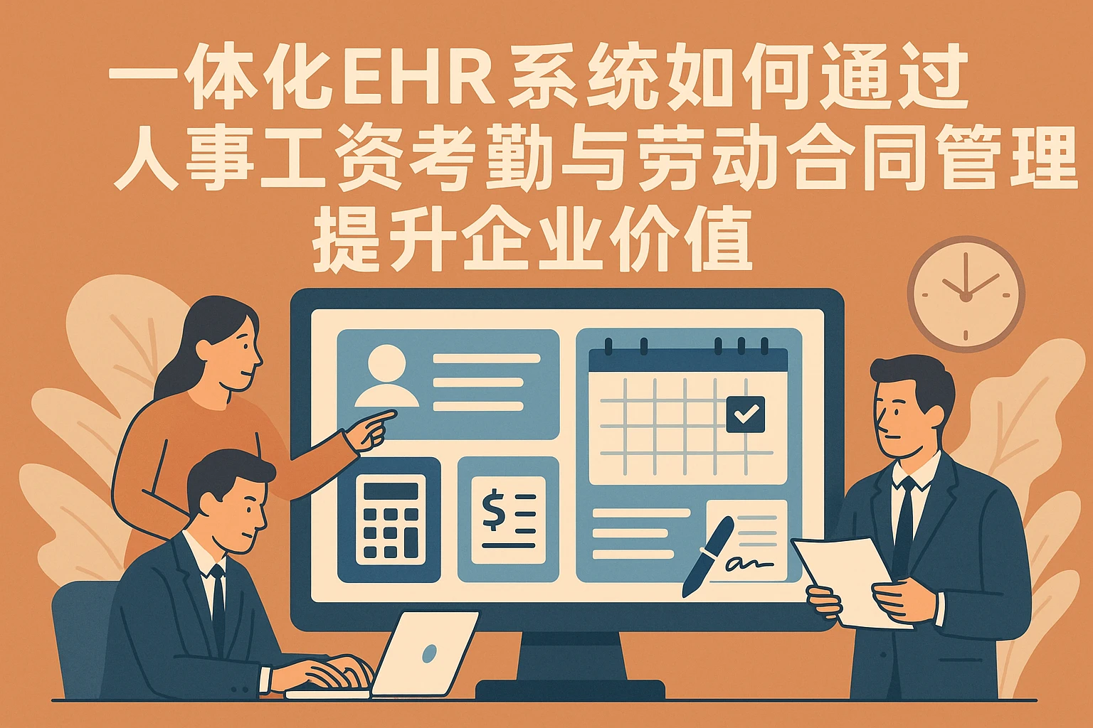 一体化EHR系统如何通过人事工资考勤与劳动合同管理提升企业价值