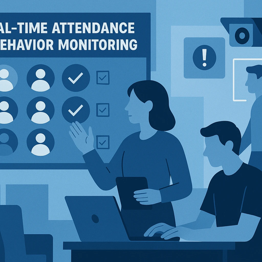 实时考勤与行为监测