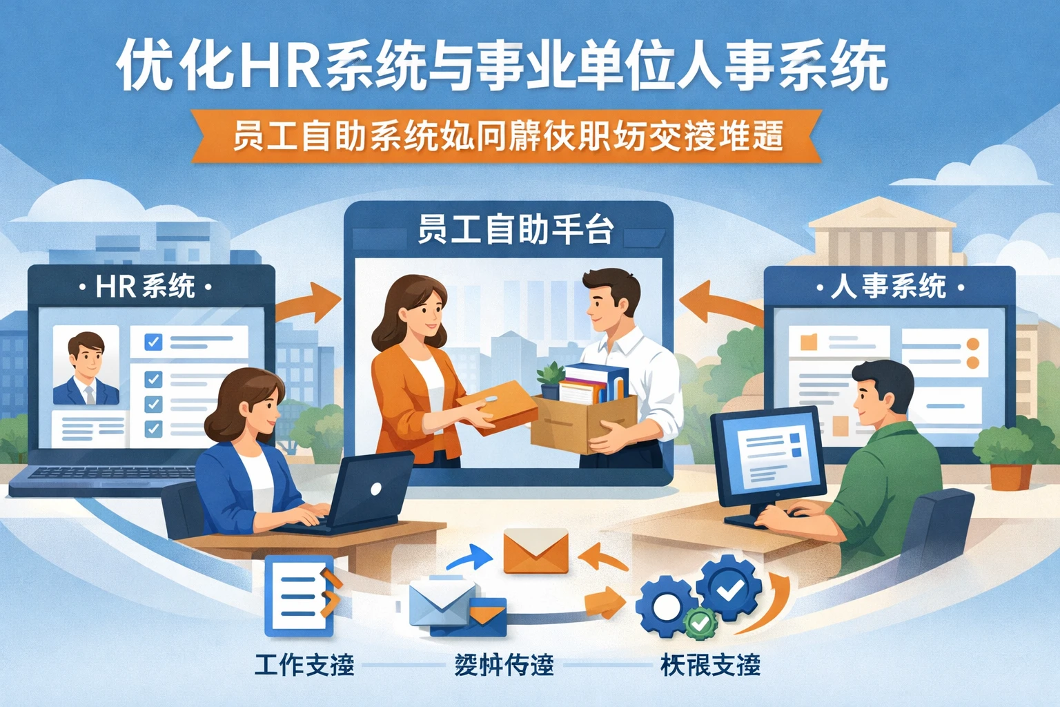 优化HR系统与事业单位人事系统：员工自助系统如何解决职场交接难题
