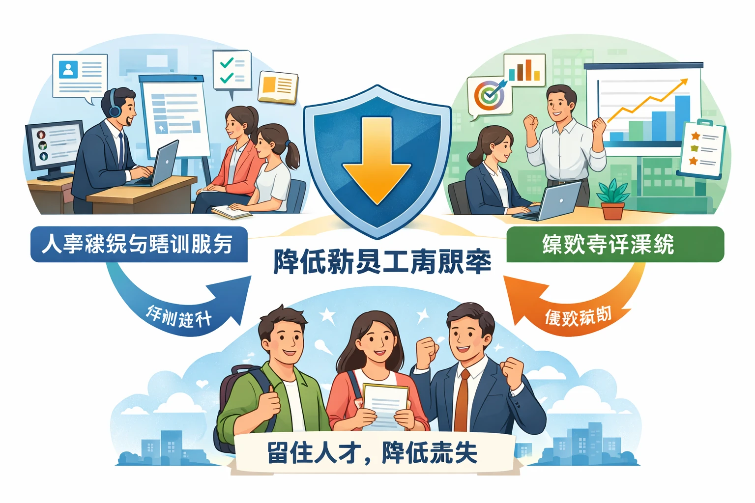 人事系统与培训服务、绩效考评系统如何降低新员工离职率