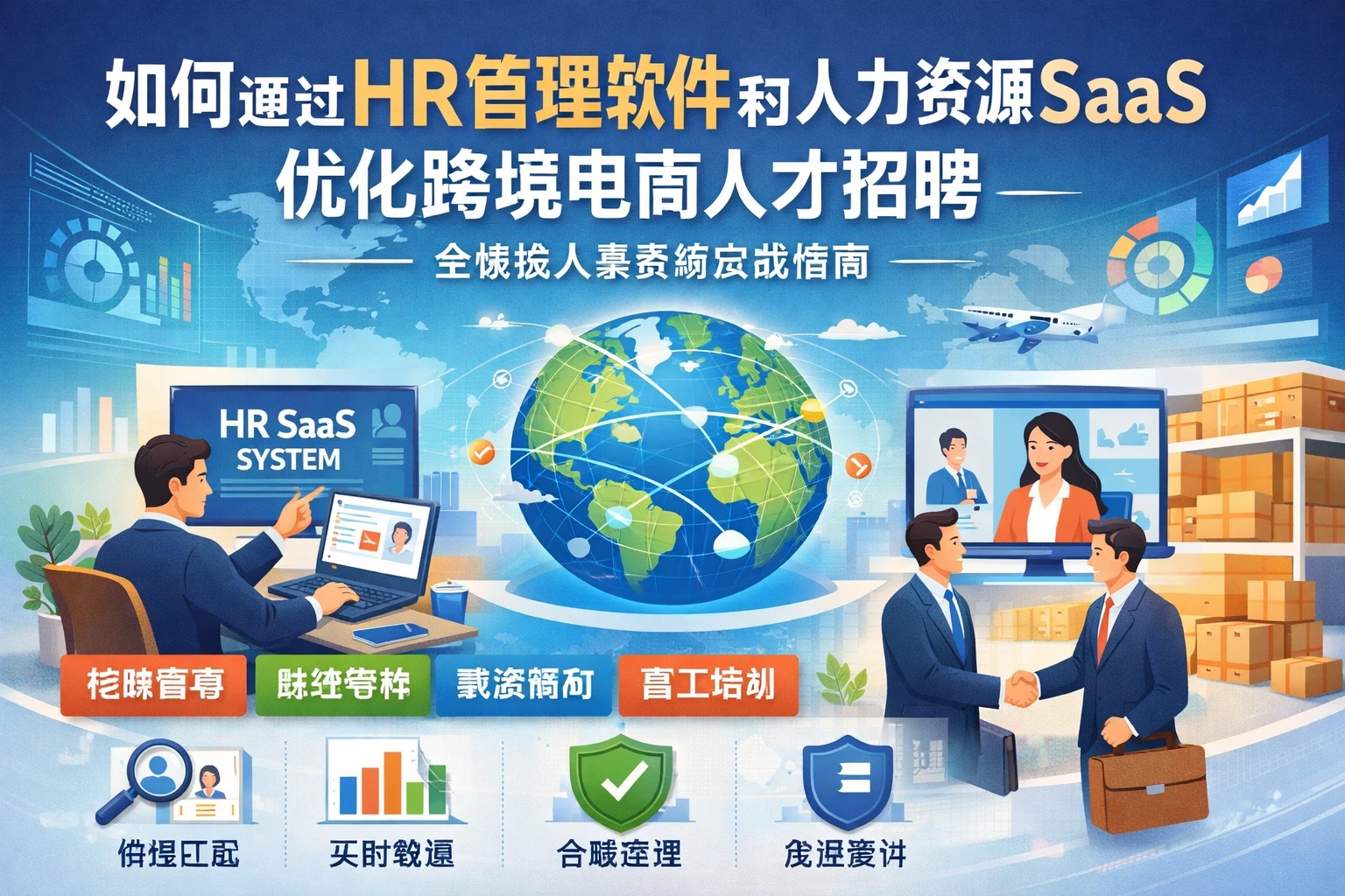 如何通过HR管理软件和人力资源SaaS优化跨境电商人才招聘——全模块人事系统实战指南