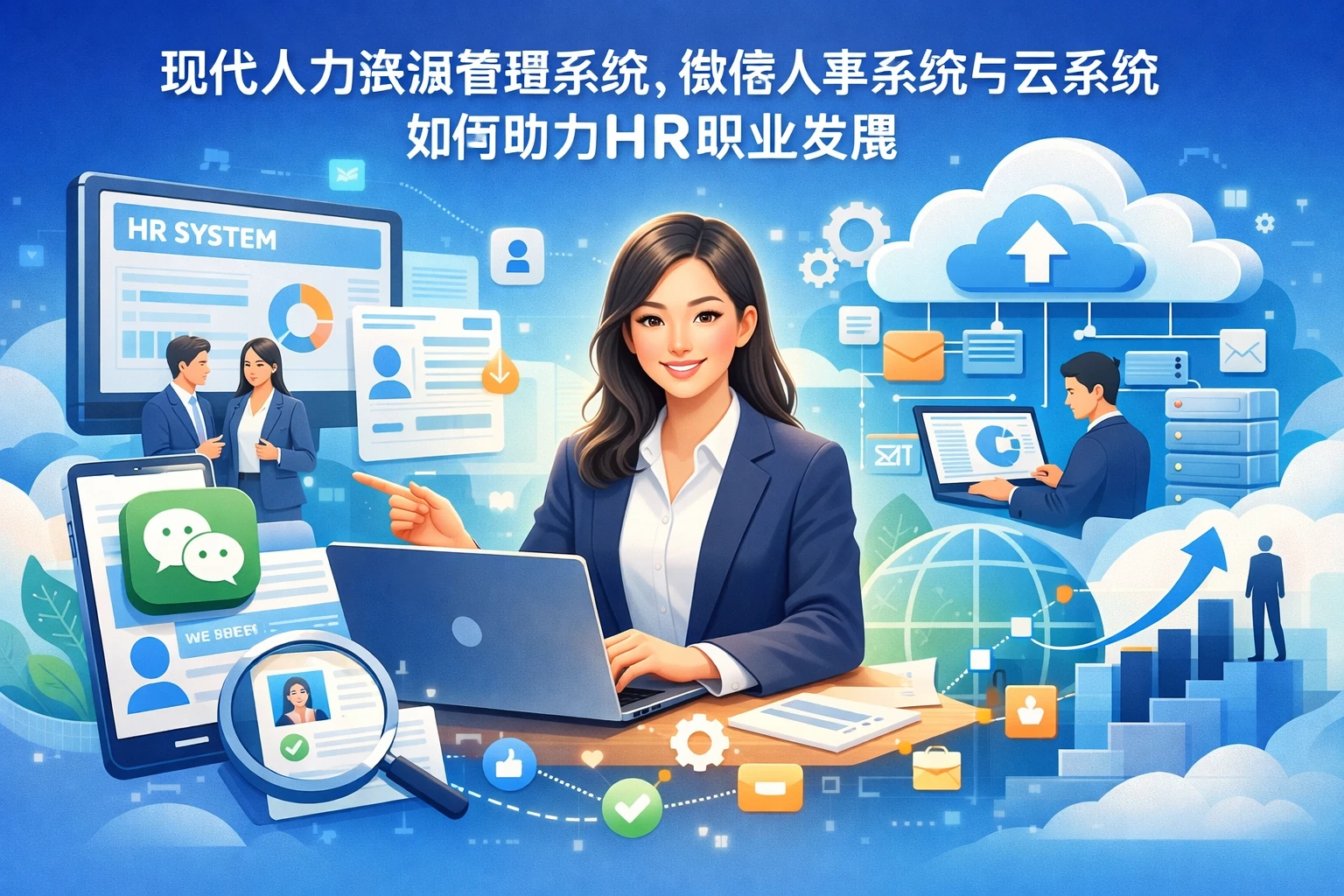 现代人力资源管理系统、微信人事系统与云系统如何助力HR职业发展