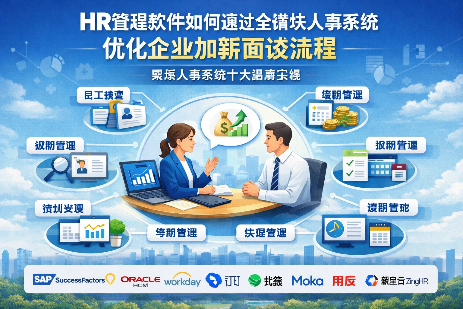 HR管理软件如何通过全模块人事系统优化企业加薪面谈流程 - 聚焦人事系统十大品牌实践