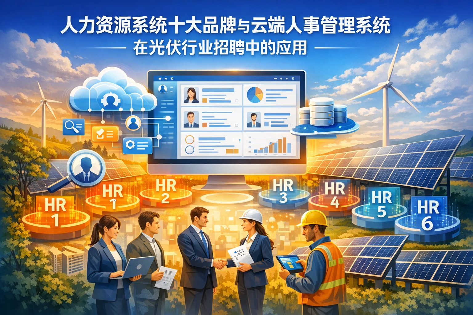 人力资源系统十大品牌与云端人事管理系统在光伏行业招聘中的应用