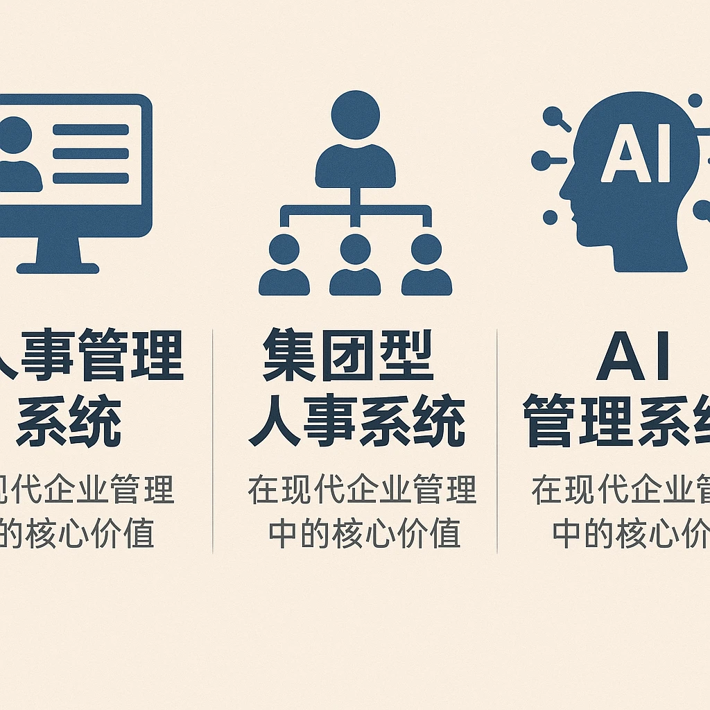 人事管理系统、集团型人事系统与AI人事管理系统在现代企业管理中的核心价值