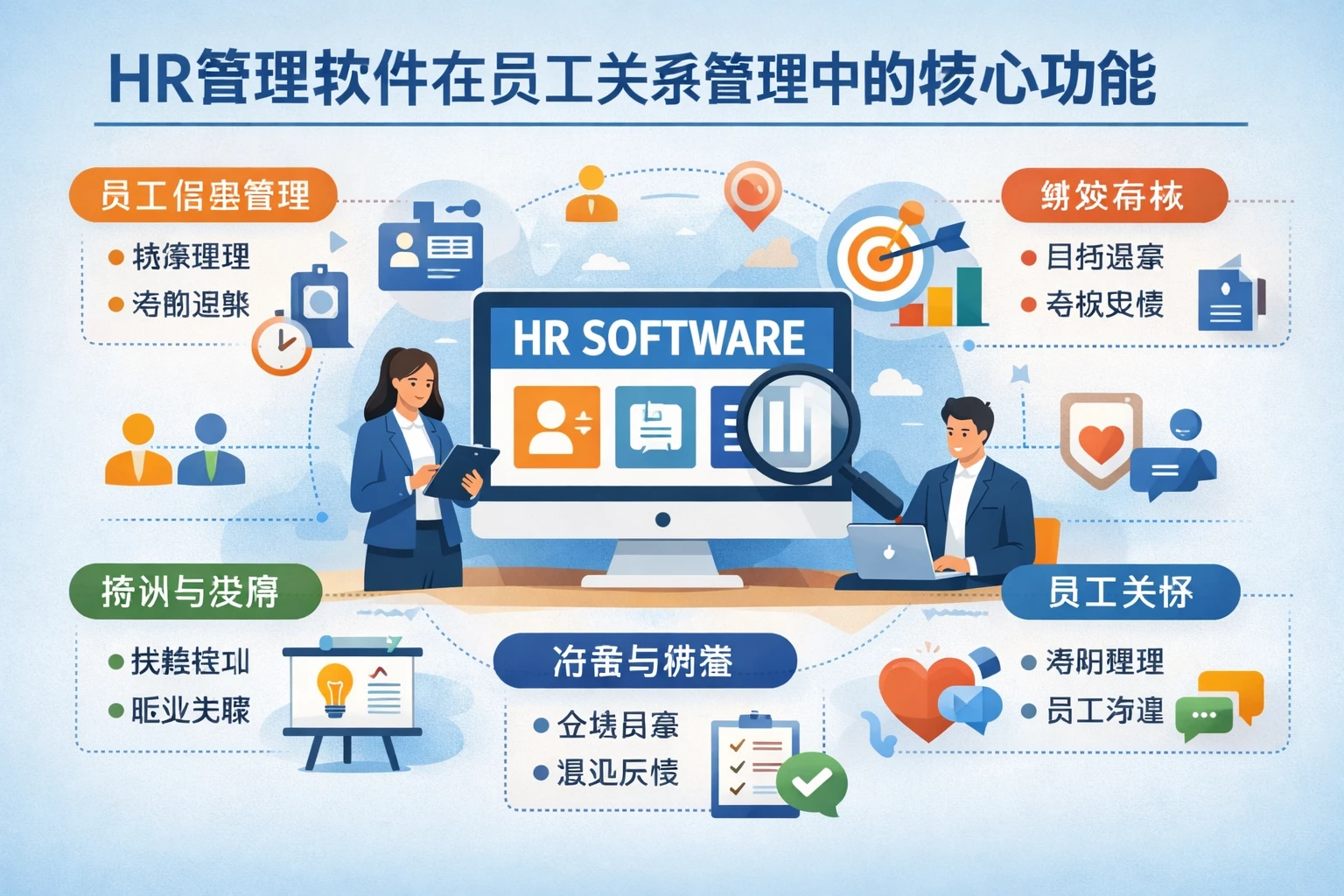 HR管理软件在员工关系管理中的核心功能
