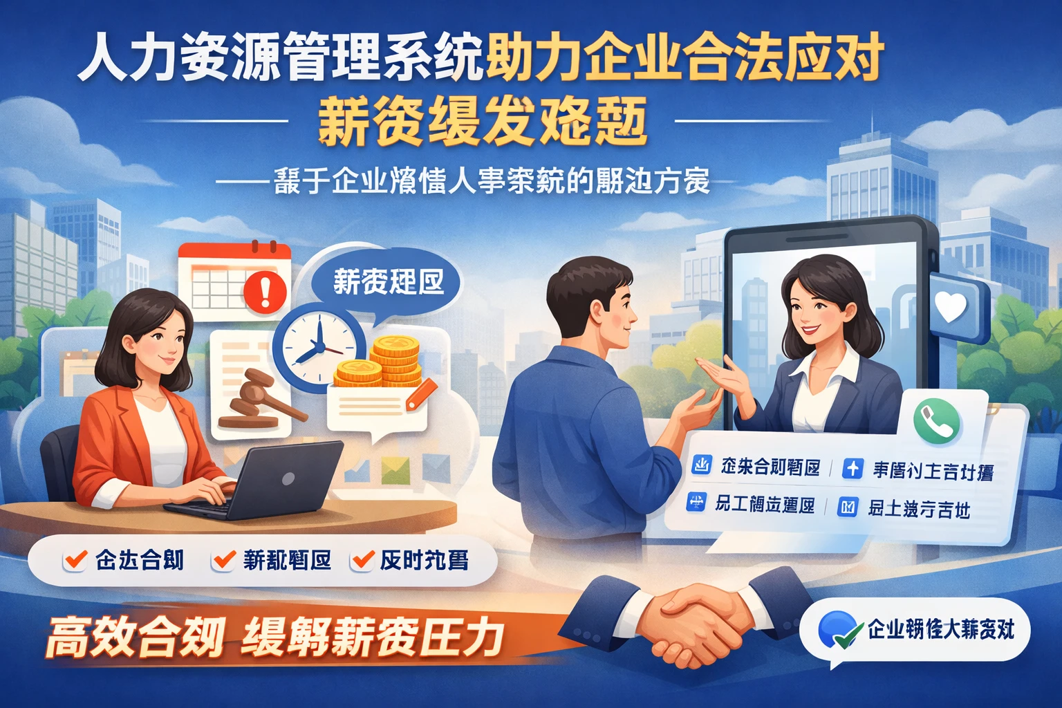 人力资源管理系统助力企业合法应对薪资缓发难题——基于企业微信人事系统的解决方案