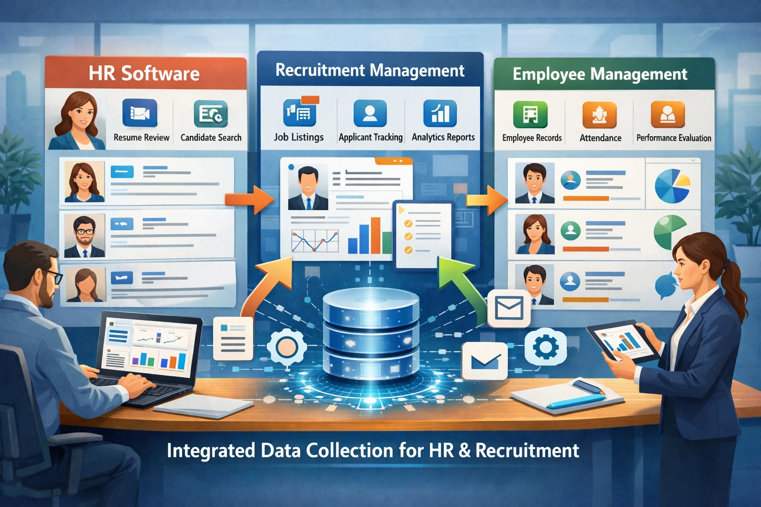 人力资源软件、招聘管理软件与员工管理系统在信息收集中的协同应用