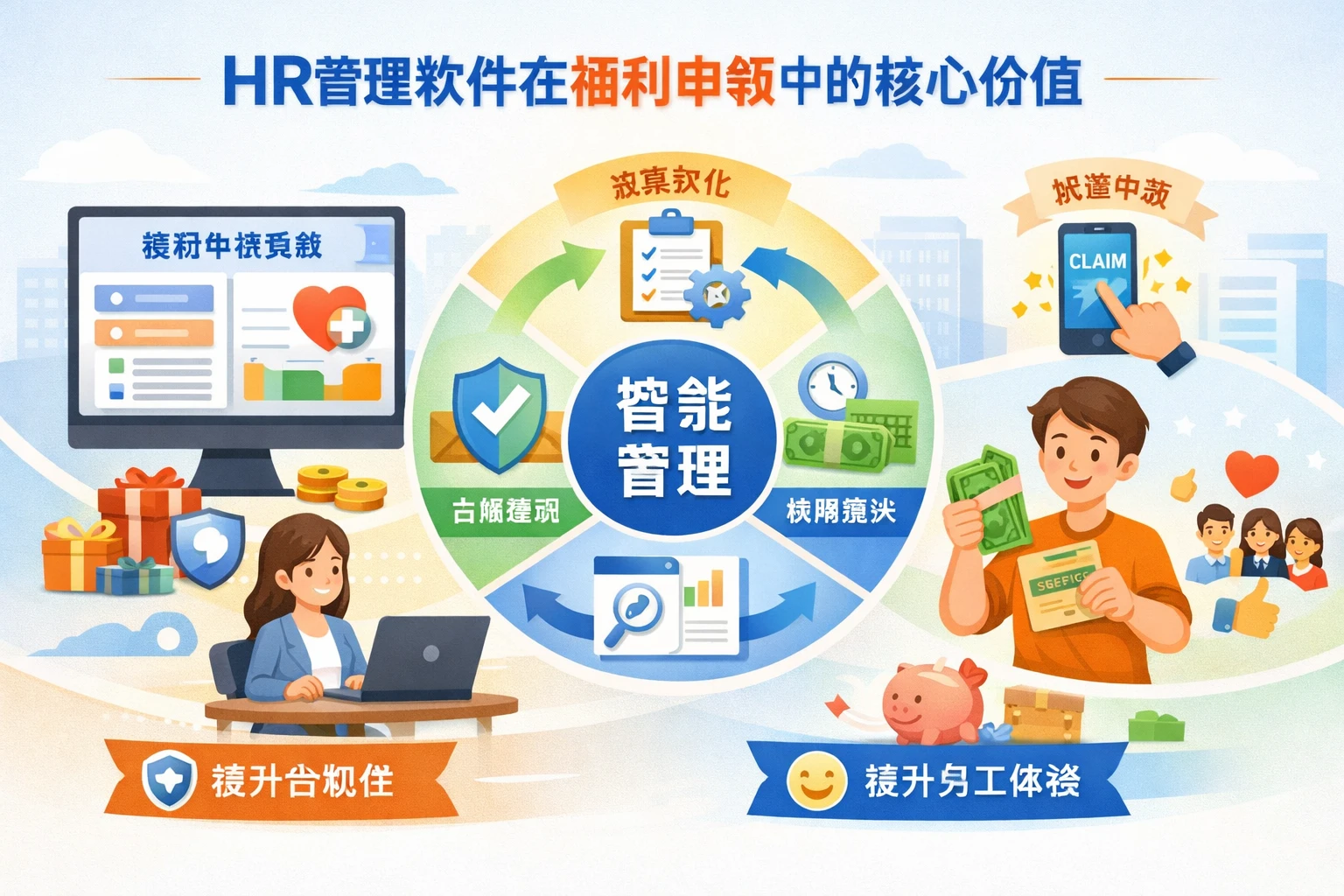 HR管理软件在福利申领中的核心价值