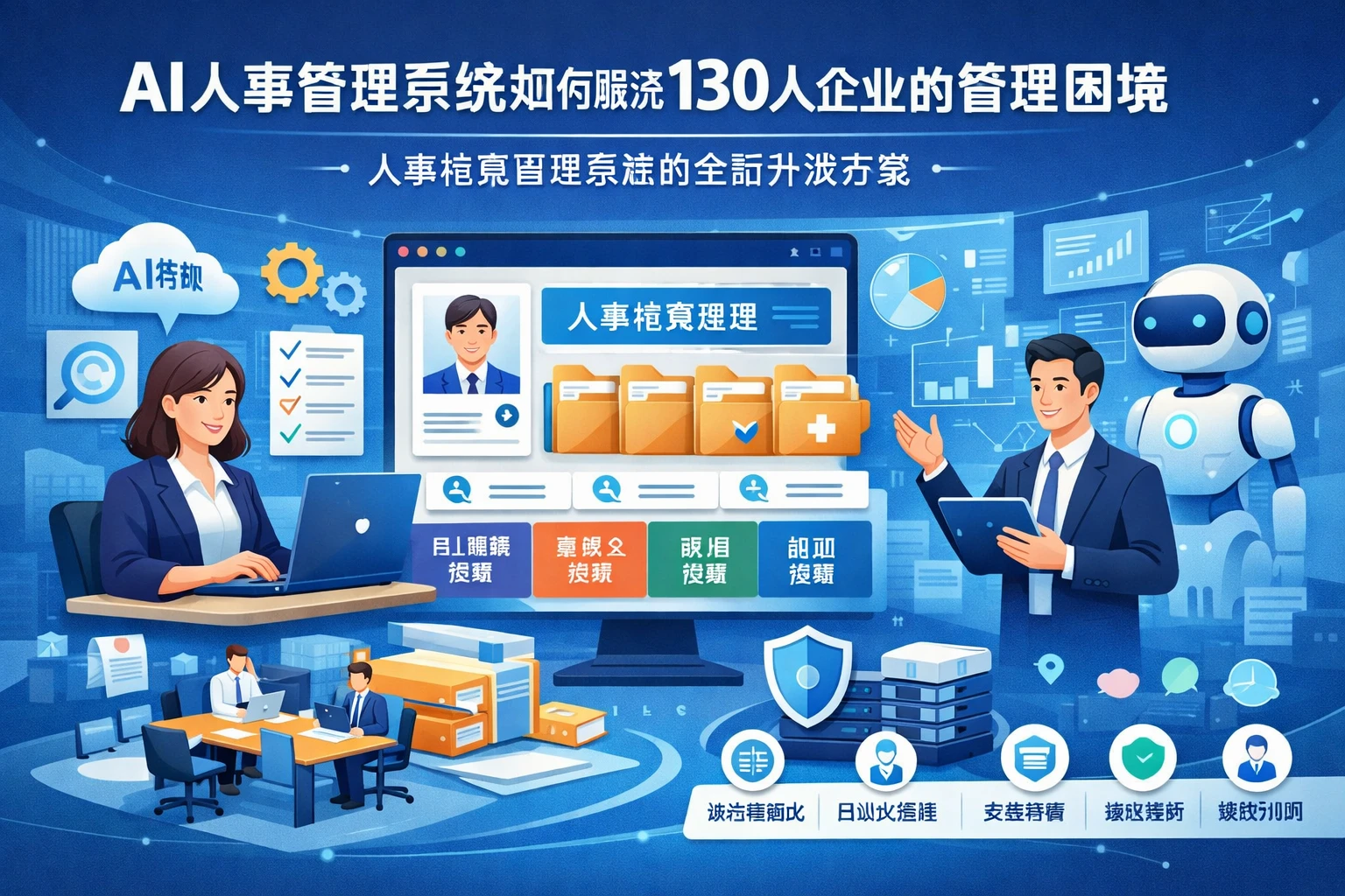 AI人事管理系统如何解决130人企业的管理困境 - 人事档案管理系统的全面升级方案