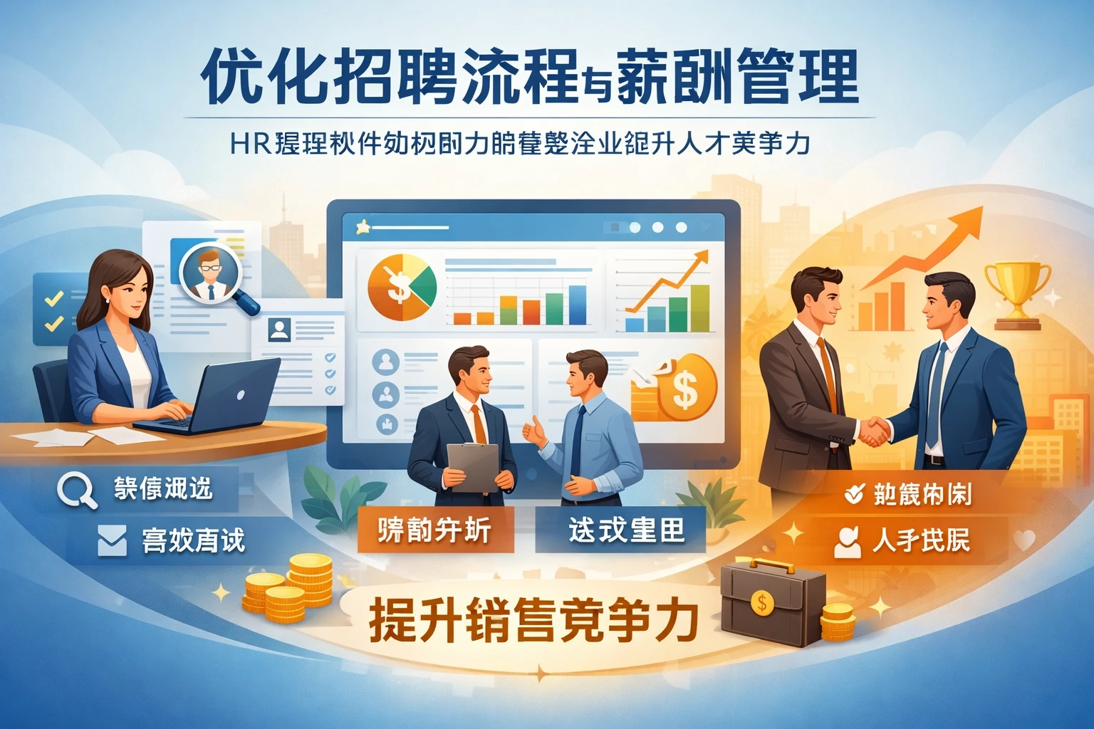 优化招聘流程与薪酬管理：HR管理软件如何助力销售型企业提升人才竞争力