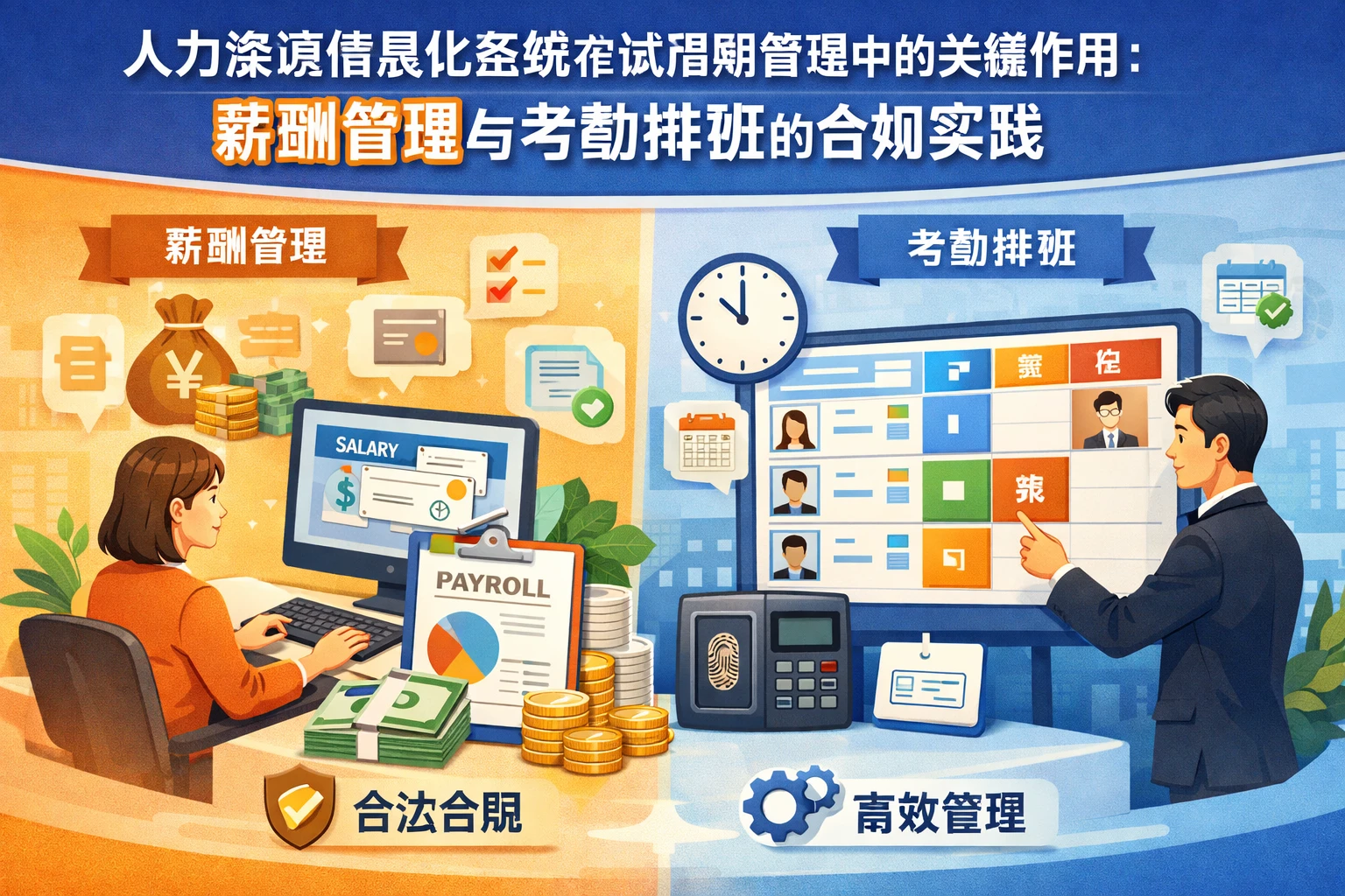 人力资源信息化系统在试用期管理中的关键作用：薪酬管理与考勤排班的合规实践