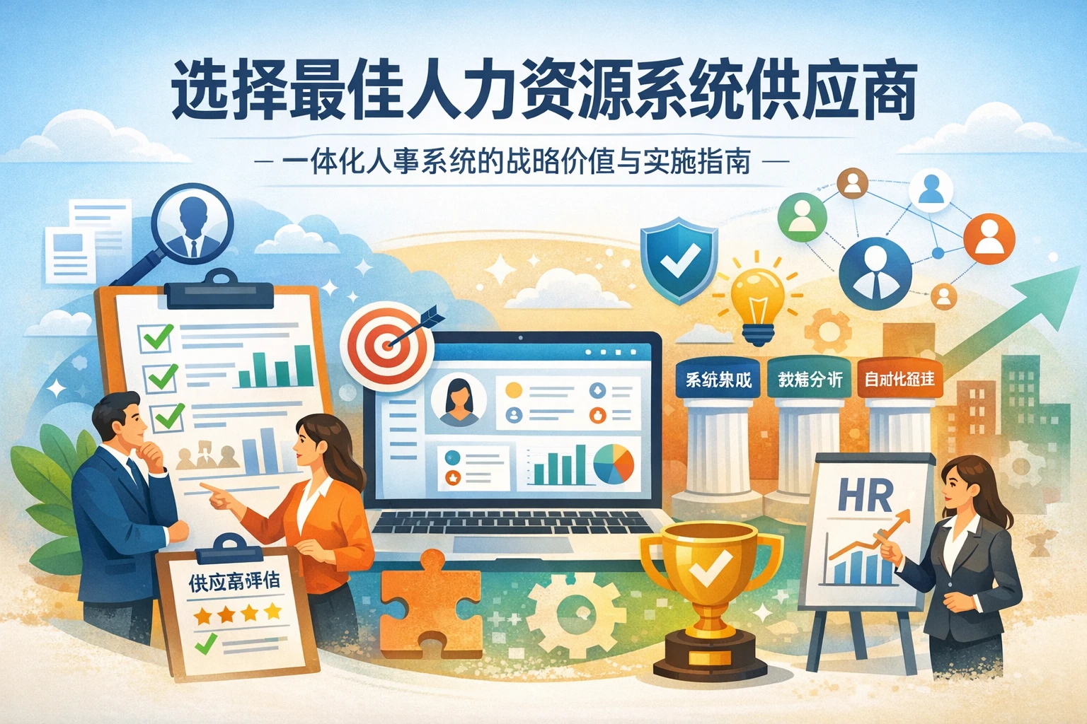 选择最佳人力资源系统供应商：一体化人事系统的战略价值与实施指南