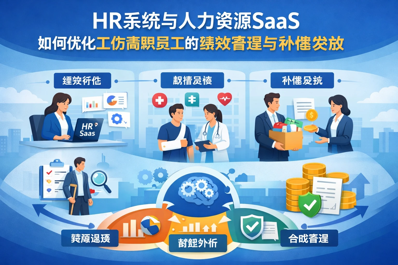HR系统与人力资源SaaS如何优化工伤离职员工的绩效管理与补偿发放