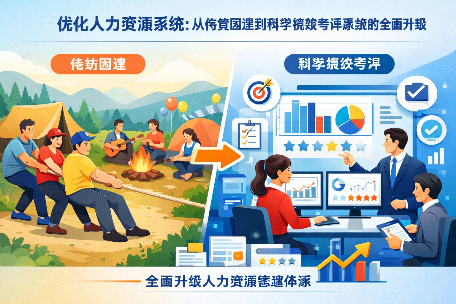 优化人力资源系统：从传统团建到科学绩效考评系统的全面升级
