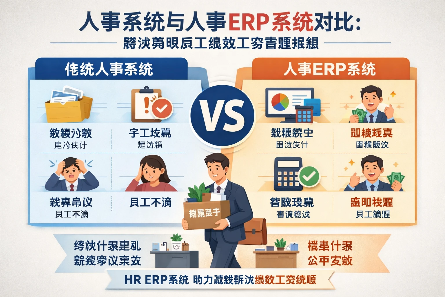人事系统与人事ERP系统对比:解决离职员工绩效工资管理难题
