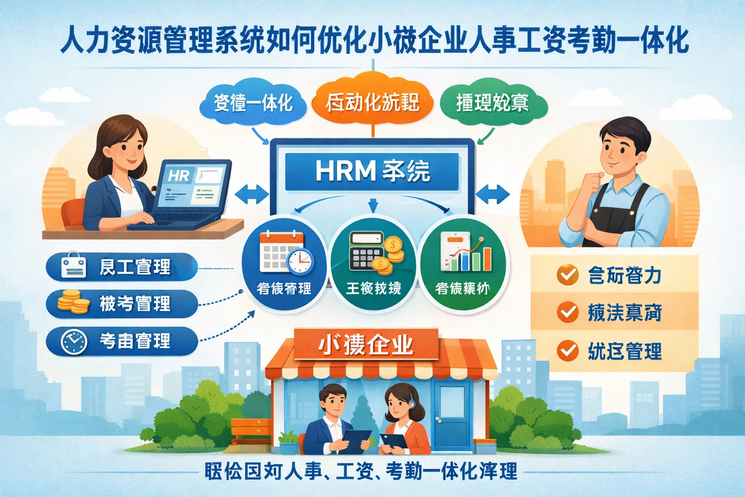 人力资源管理系统如何优化小微企业人事工资考勤一体化难题