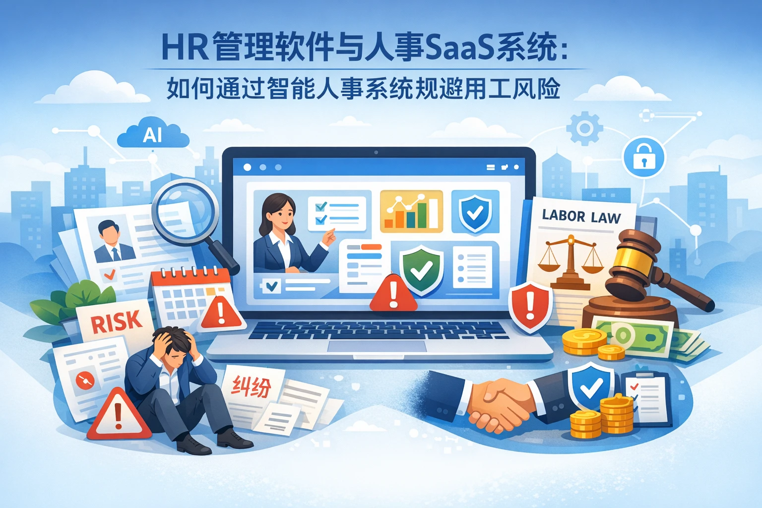 HR管理软件与人事SaaS系统:如何通过智能人事系统规避用工风险