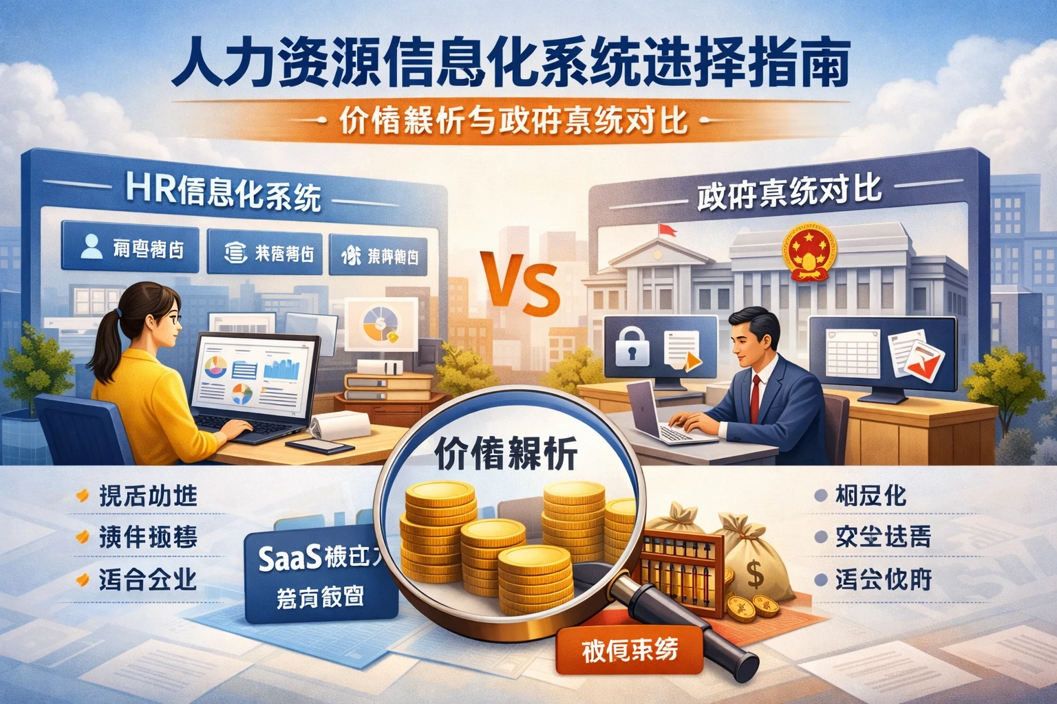 人力资源信息化系统选择指南：价格解析与政府系统对比