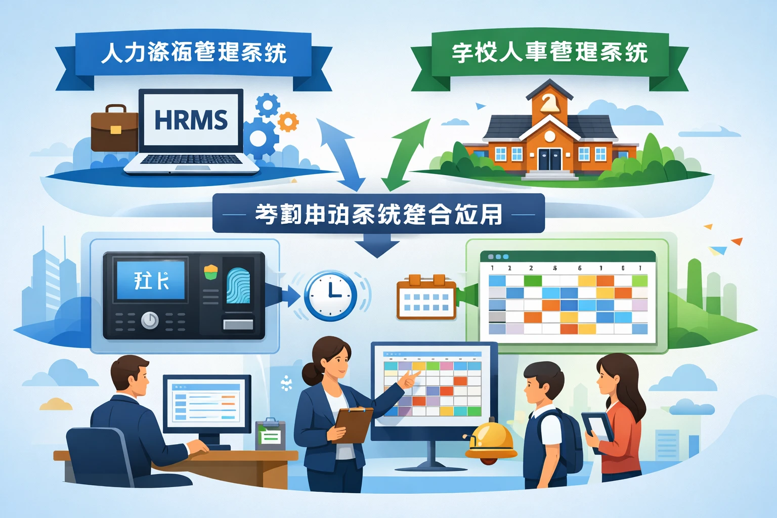 人力资源管理系统与学校人事管理系统：考勤排班系统的整合应用