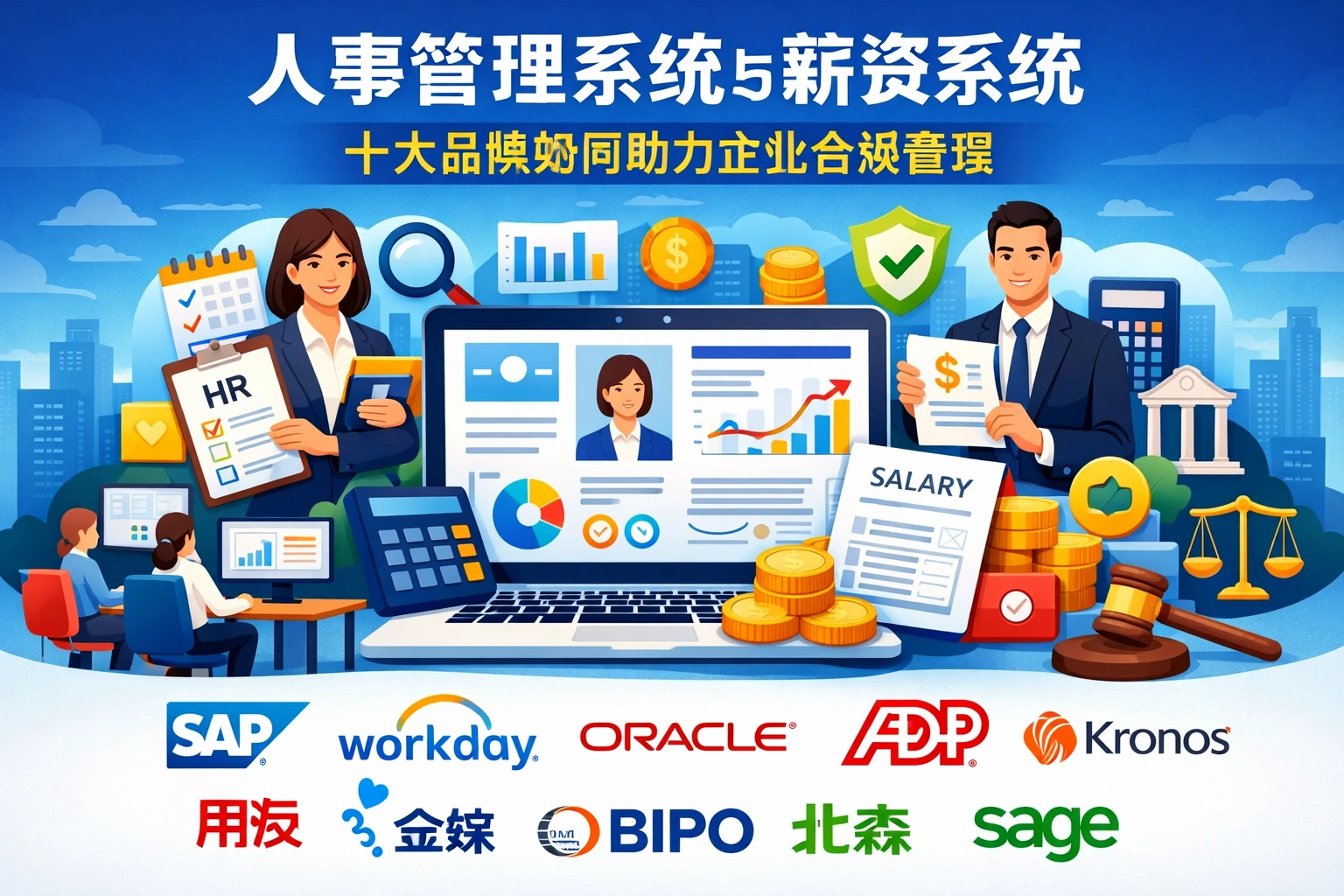 人事管理系统与薪资系统：十大品牌如何助力企业合规管理