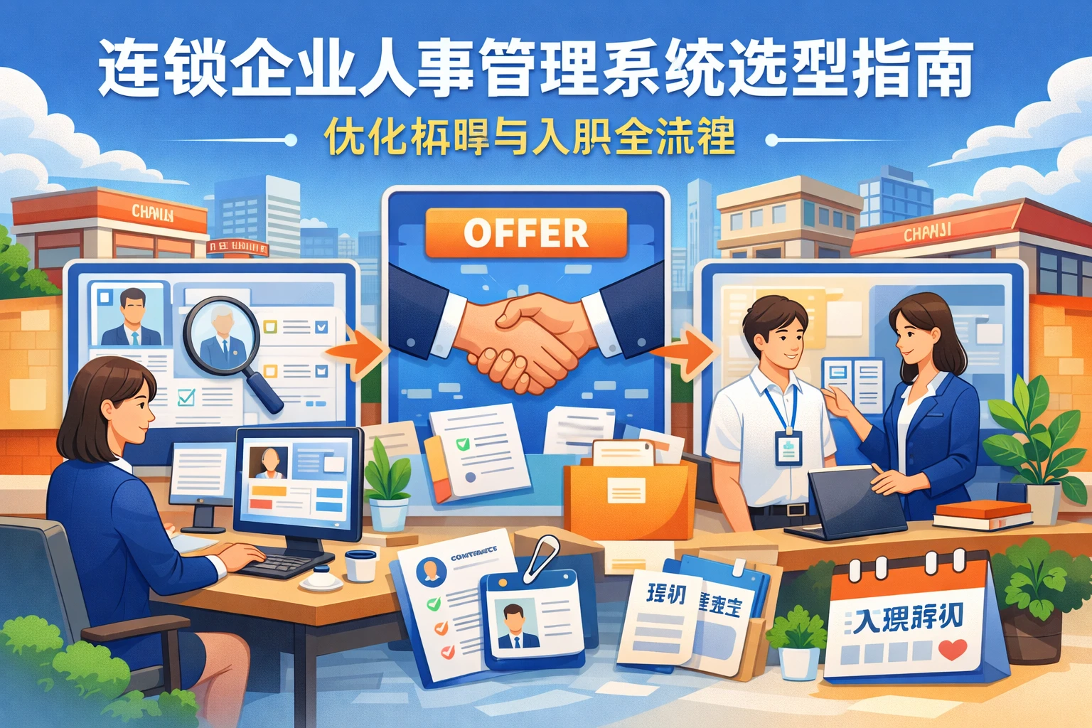 连锁企业人事管理系统选型指南:优化招聘与入职全流程