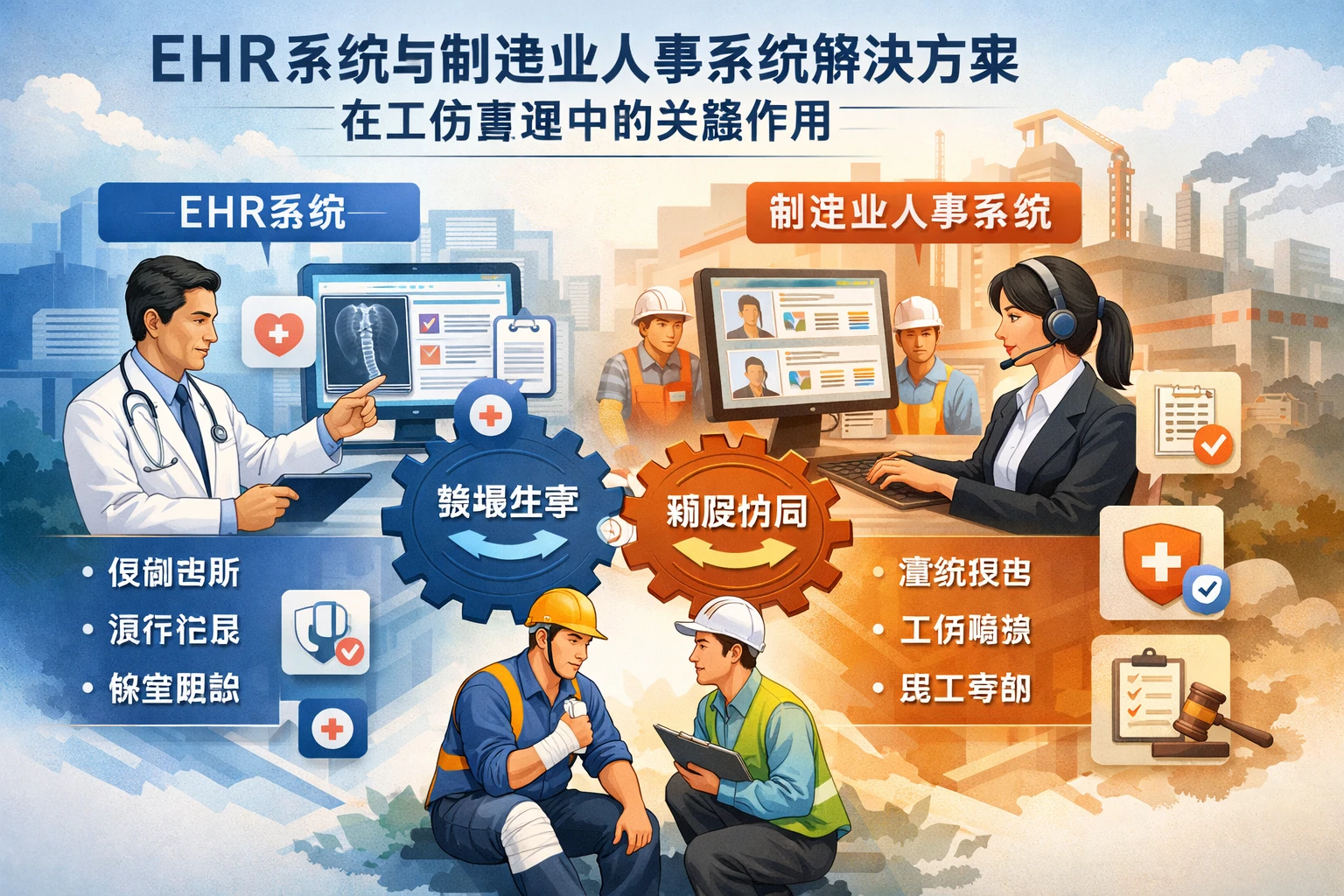 EHR系统与制造业人事系统解决方案在工伤管理中的关键作用