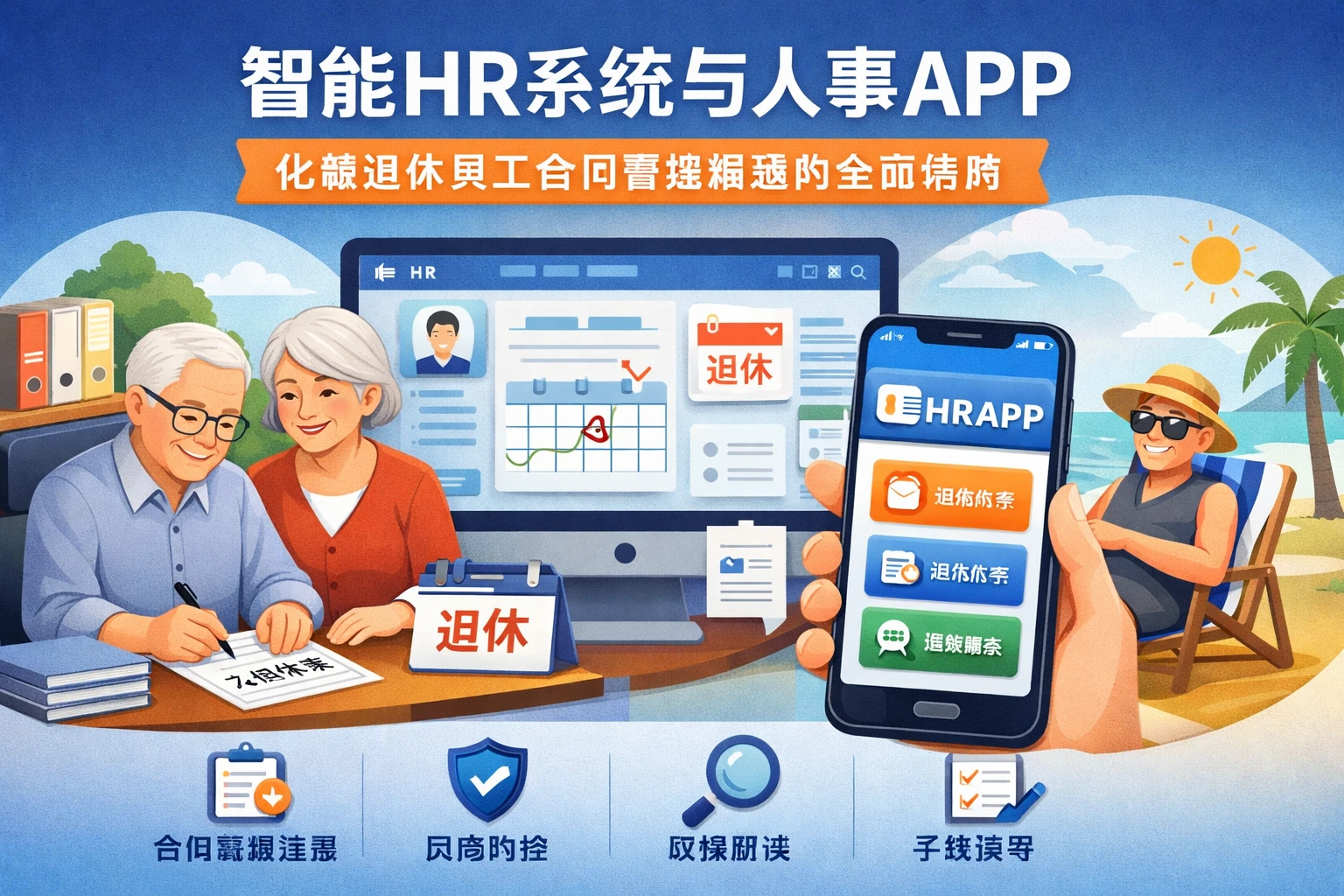 智能HR系统与人事APP：化解退休员工合同管理难题的全面指南