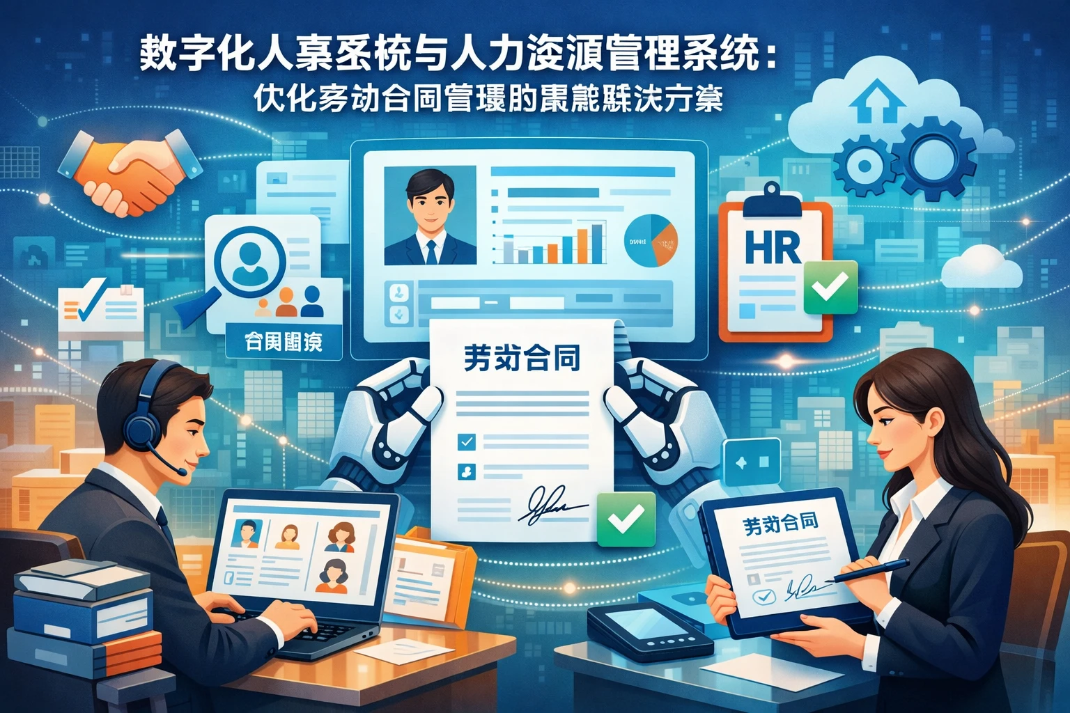 数字化人事系统与人力资源管理系统:优化劳动合同管理的智能解决方案