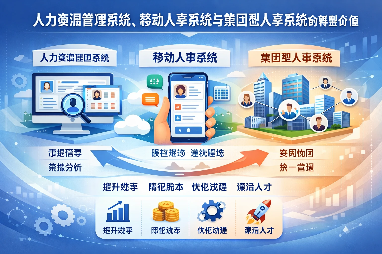 人力资源管理系统、移动人事系统与集团型人事系统的转型价值