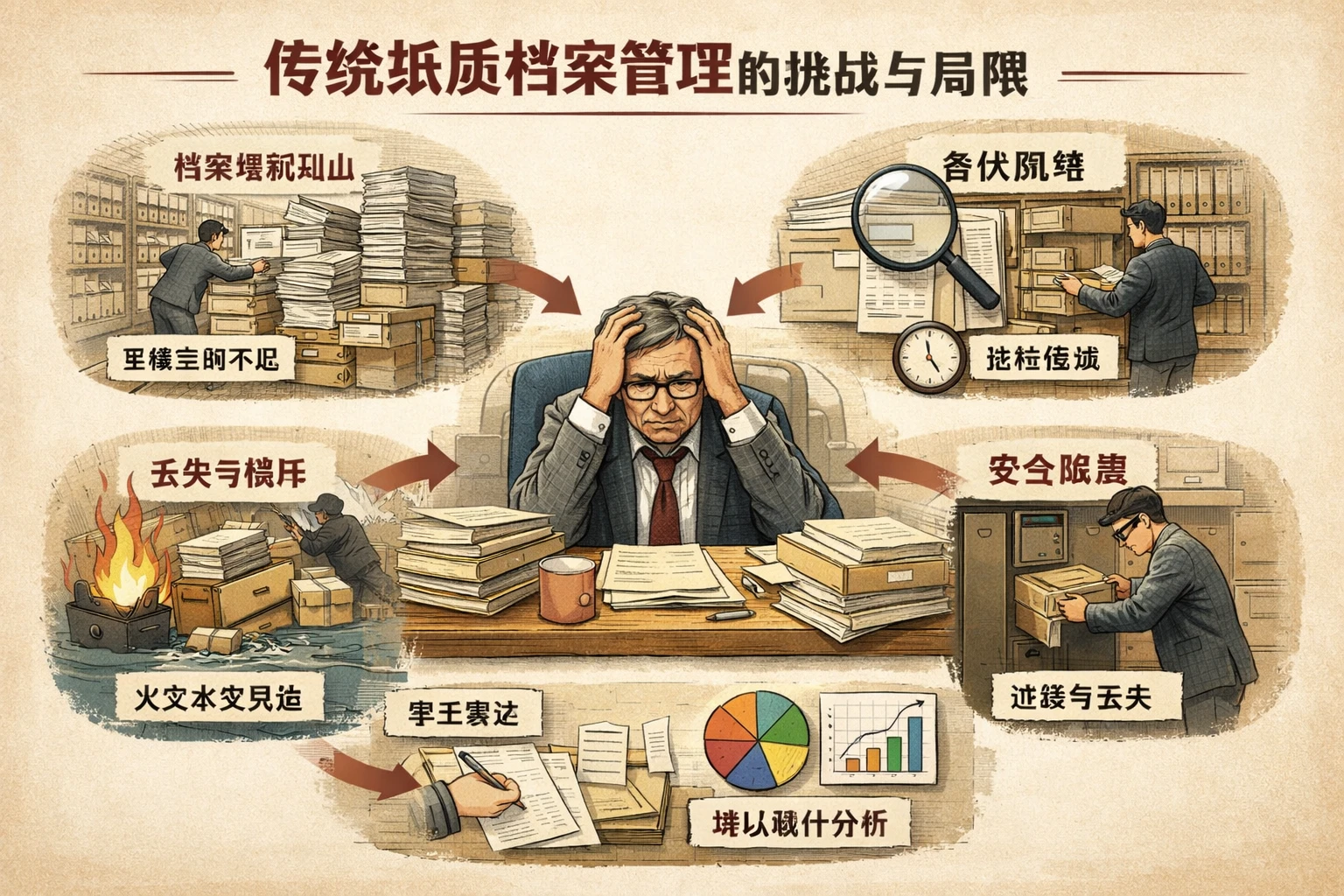 传统纸质档案管理的挑战与局限